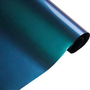 Vinilo termotransferible textil camaleón verde / violeta