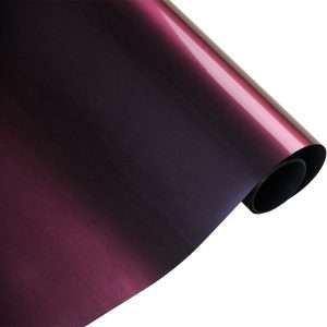 Vinilo termotransferible textil camaleón violeta / rojo