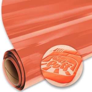 Vinilo termotransferible textil Siser EasyPuff naranja neón