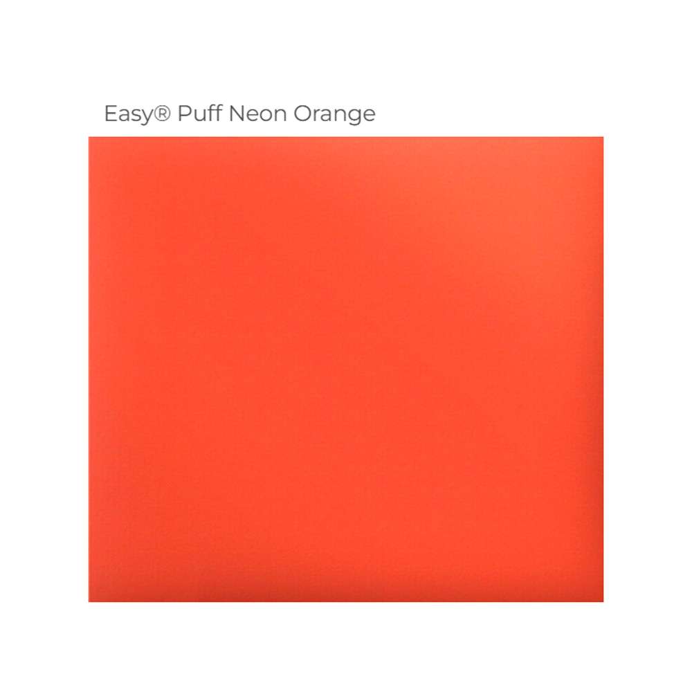 Vinilo termotransferible textil Siser EasyPuff naranja neón - Imagen 3