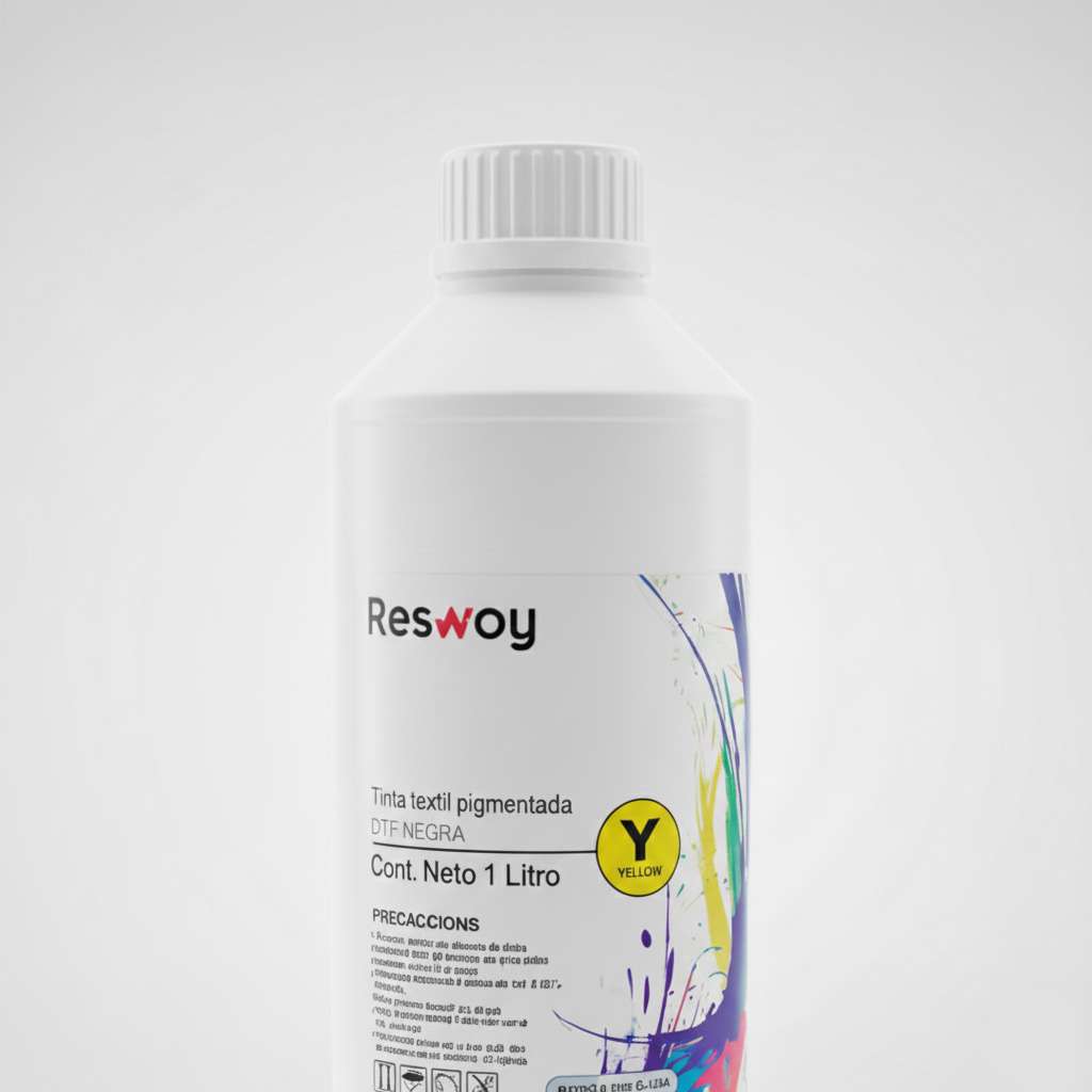 Tinta para impresora DTF amarilla Reswoy x1L - Imagen 2