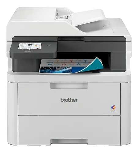 Impresora multifunción LED color Brother DCP-L3560CDW, vista frontal